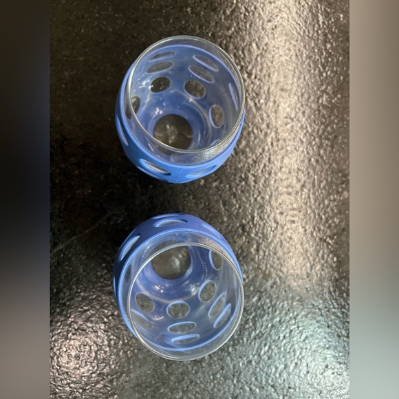 Lifefactory Blue Wine Glasses – Set of 2 – Short Style - Picture 2 of 6